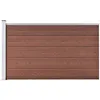 Image de vidaXL Schutting 175x105 cm HKC bruin49074