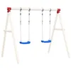 Image de vidaXL Sièges de balançoire avec cordes 2 pcs bleu 38x16 cm PE 92306