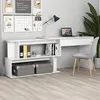 Image de Bureau d angle Blanc 200x50x76 cm Bois d ingénierie
