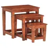 Image de vidaXL Tables gigognes 3 pcs Bois d'acacia massif