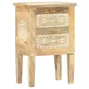 Image de Table de chevet peinte à la main 40x30x60 cm Bois de manguier