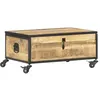 Image de vidaXL Table Basse Table d'Appoint Table de Salon Table de Canapé Bout de Canapé Salle de Séjour Maison Intérieur 70x50x33 cm Bois de Manguier Massif