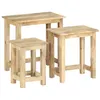 Image de vidaXL 3-delige Tafeltjesset massief mangohout287489