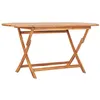 Image de Table pliable de jardin 160x80x75 cm Bois de teck solide