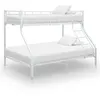 Image de Cadre de lit superposé sans matelas Blanc 140x200 cm 90x200 cm