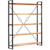 Image de Bibliothèque à 5 niveaux 140x30x180 cm Bois d acacia solide