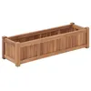 Image de vidaXL Lit surélevé 100x30x25 cm Bois de teck solide