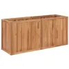 Image de Lit surélevé de jardin 150x50x70 cm Bois de teck solide