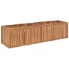 Image de vidaXL Lit surélevé de jardin 200x50x50 cm Bois de teck solide