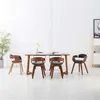 Image de Lot de 6 chaise vidaxl interieur non pliable H. 70 cm en bois gris
