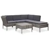 Image de Salon de jardin modulable vidaxl gris 6 pieces resine tressee 69 x 60 x 67 cm 6 personnes