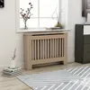 Image de Cache-radiateur en MDF brun - VidaXL - 112x19x81 cm - Design à lattes