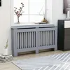 Image de Cache-radiateur Anthracite - VidaXL - 152x19x81 cm - MDF - Espace de rangement pour livres et ornements