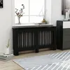 Image de Cache-radiateur - VIDAXL - Noir - MDF - Espace de rangement pour livres et ornements