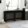 Image de Cache-radiateur Noir - VidaXL - 172x19x81 cm - MDF - Espace de rangement pour livres et ornements