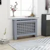 Image de Cache-radiateur Anthracite - VidaXL - 112x19x81 cm - MDF - Espace de rangement pour livres et ornements
