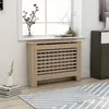 Image de Cache-radiateur en MDF brun - vidaXL - 112x19x81 cm - Design à lattes