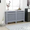 Image de Cache-radiateur - VIDAXL - Anthracite - MDF - Espace de rangement pour livres et ornements