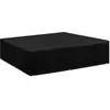 Image de Salon de jardin Vidaxl polyethylene noir 200.0 x 200 x 70