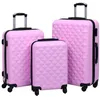 Image de vidaXL Ensemble de valises rigides 3 pcs Rose ABS 92414
