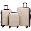 Image de vidaXL Ensemble de valises rigides 3 pcs Doré ABS 92416