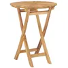 Image de vidaXL Table pliable de jardin Ø 60 cm Bois de teck solide49437