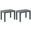 Image de Bancs de jardin 2 pcs Anthracite Plastique