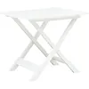 Image de Table pliable de jardin Blanc 79x72x70 cm Plastique