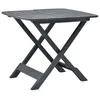 Image de Table pliable de jardin Anthracite 79x72x70 cm Plastique