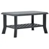 Image de Table basse Anthracite 90x60x46 cm Plastique