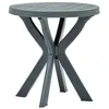 Image de Table de bistro Blanc Ø70 cm Plastique