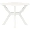 Image de Table de bistro Blanc 70x70x72 cm Plastique