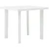 Image de Table de jardin Blanc 80x75x72 cm Plastique