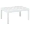 Image de Table de jardin Blanc 78x55x38 cm Plastique
