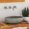 Image de Lavabo en pierre de rivière ovale (29 38)x(24 31) cm