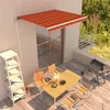 Image de vidaXL Luifel handmatig uittrekbaar 300x250 cm oranje en bruin3051198