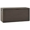 Image de Boîte de rangement de jardin Marron 116x44x55 cm