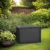 Image de Boîte de rangement de jardin Anthracite 78x44x55 cm
