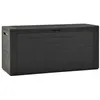 Image de Boîte de rangement de jardin Anthracite 116x44x55 cm