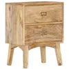 Image de Table de chevet 40x35x55 cm Bois de manguier solide
