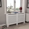 Image de Cache-radiateurs VIDAXL Blanc 152x19x81,5 cm MDF