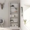 Image de Bibliothèque à 5 niveaux Gris béton 60x24x175cm Bois ingénierie