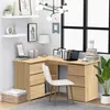 Image de vidaXL Bureau d'angle Chêne sonoma 145x100x76 cm Aggloméré