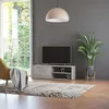 Image de Meuble TV Gris béton 120x34x37 cm Bois d'ingénierie
