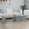 Image de Table basse gris béton 150x50x35 cm bois d ingénierie