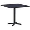 Image de vidaXL Table de jardin Noir 80x80x75 cm