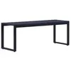 Image de vidaXL Banc de jardin 120,5 cm Panneau PS Noir