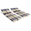 Image de Sommiers à lattes sans matelas 2 pcs avec 42 lattes 70x200 cm