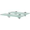 Image de vidaXL Schappen zwevend 2 st 30x10 cm 8 mm glas3051494