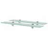 Image de vidaXL Schappen zwevend 2 st 60x10 cm 8 mm glas3051497